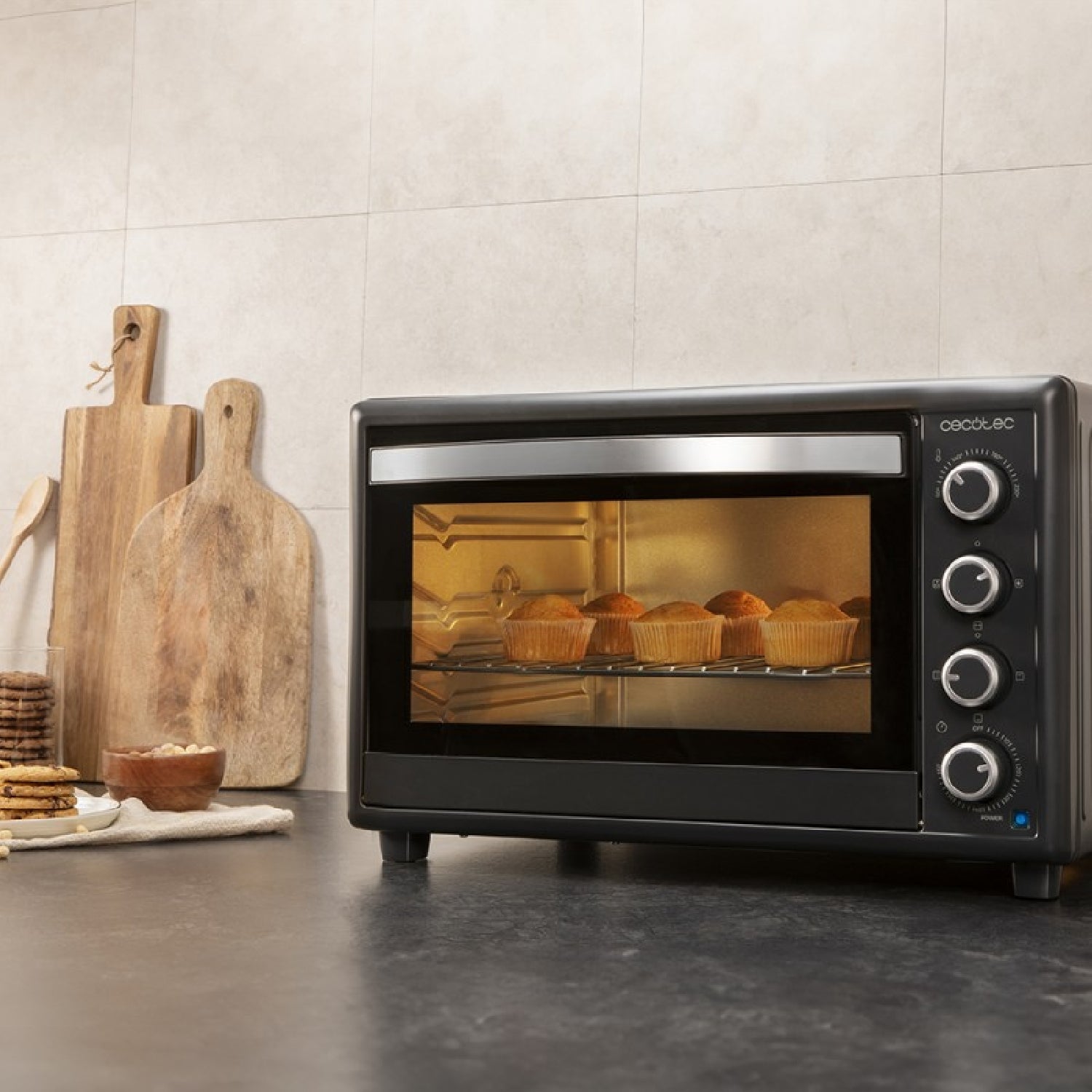 Cecotec Horno De Sobremesa Bake&toast 6090 Black Gyro_3