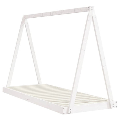 Vidaxl Estructura De Cama Para Niños Madera De Pino Blanco 80x200 Cm_5