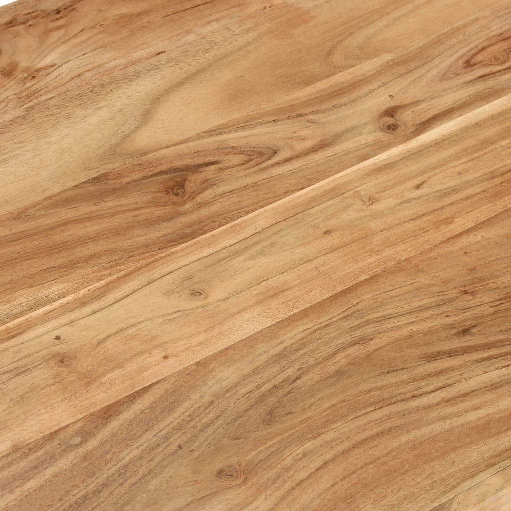 Mesa De Centro Madera Maciza Acacia 110x55x35 Cm_3