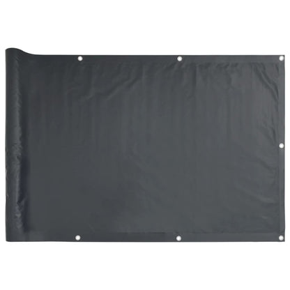 Vidaxl Biombo Para Balcón De Tela Oxford Antracita 75x300 Cm_0
