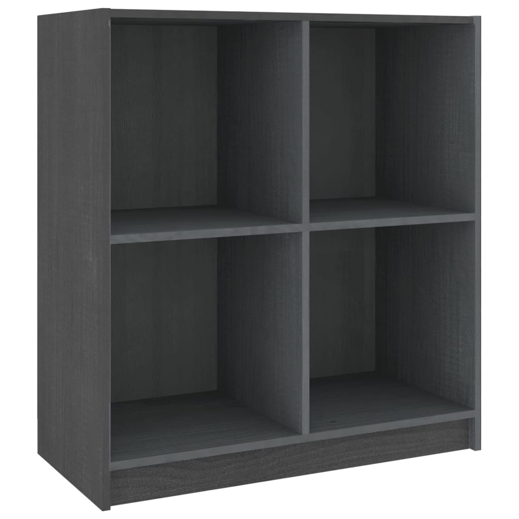 Aparador Madera Maciza De Pino Gris 70x33x76 Cm / Vetonek_1