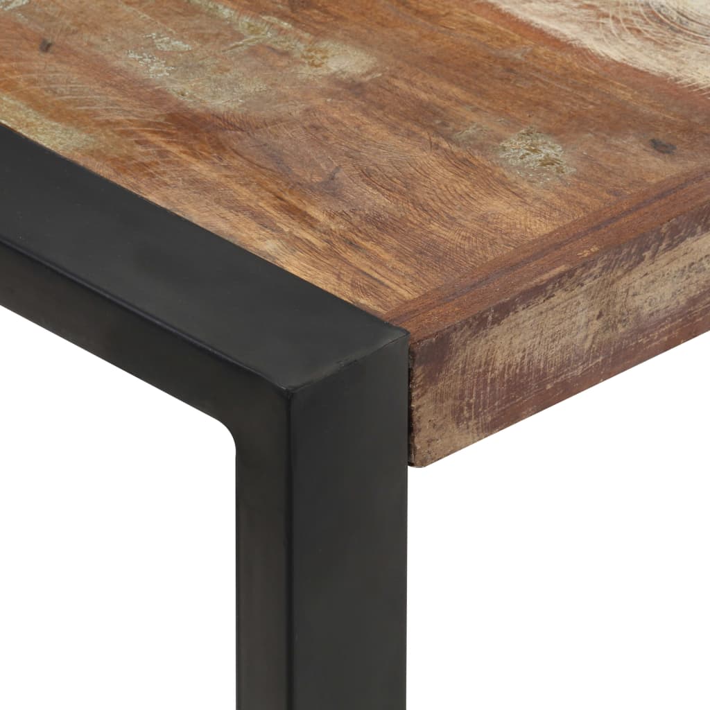 Mesa De Centro De Madera Maciza Reciclada 120x120x40 Cm_2