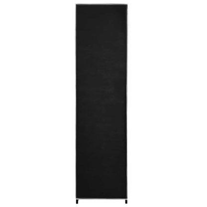 Armario Con 4 Compartimentos Negro 175x45x170 Cm_5