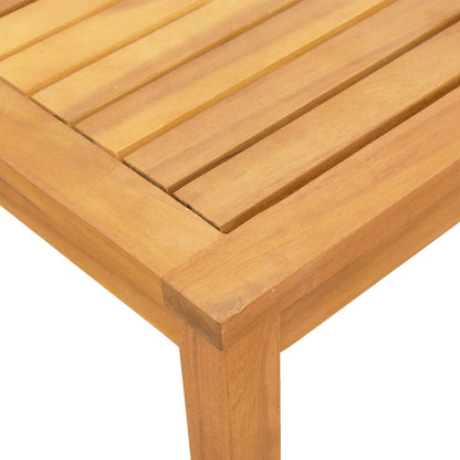 Tumbonas 2 Uds Con Mesa Madera Maciza Acacia Y Textileno Gris / Vetonek_4