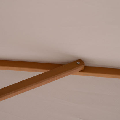 Outsunny Sombrilla Jardín 3x2 M Con Mástil De Madera Y Sistema De Polea Gris_4