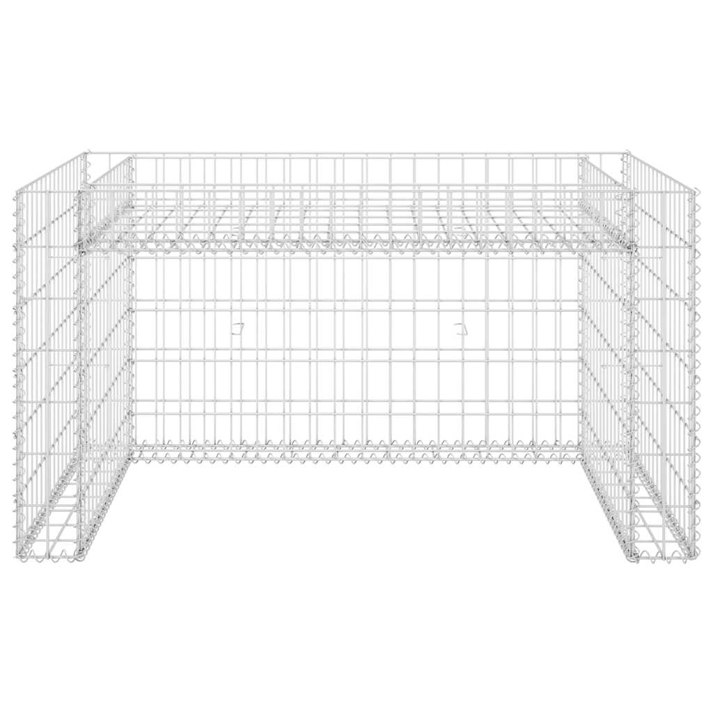 Cobertizo De Cortacésped Con Arriate Alambre Acero 110x80x60 Cm_2