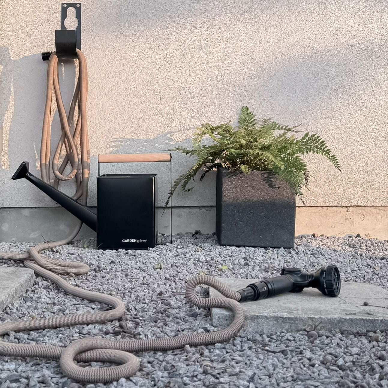 Manguera De Riego Deluxe - Arena, 15 M, Tejido, Látex, Se Expande Con El Agua.