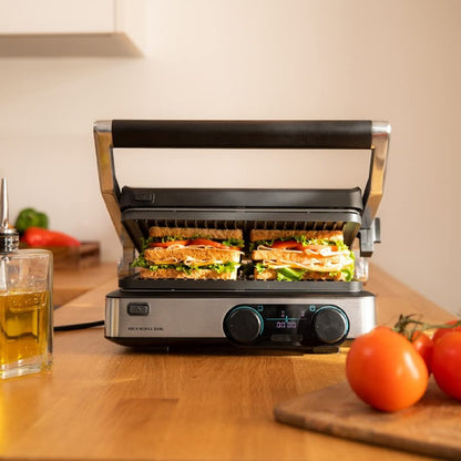 Parrilla Eléctrica Rock’ngrill Dual. 2000w, Control De Temperatura En Cada Plancha, Placa Extraíbles, Revestimiento Antiadherente, Aptas Para Lavava_4