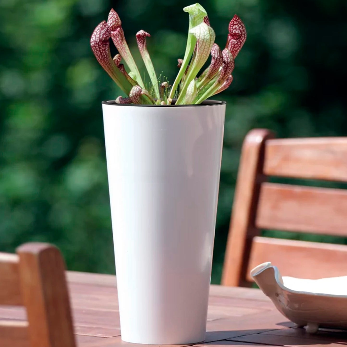 Maceta Brillo Tubus Slim 8l., Dimensiones (mm) 200x200x381, Color Blanco_4