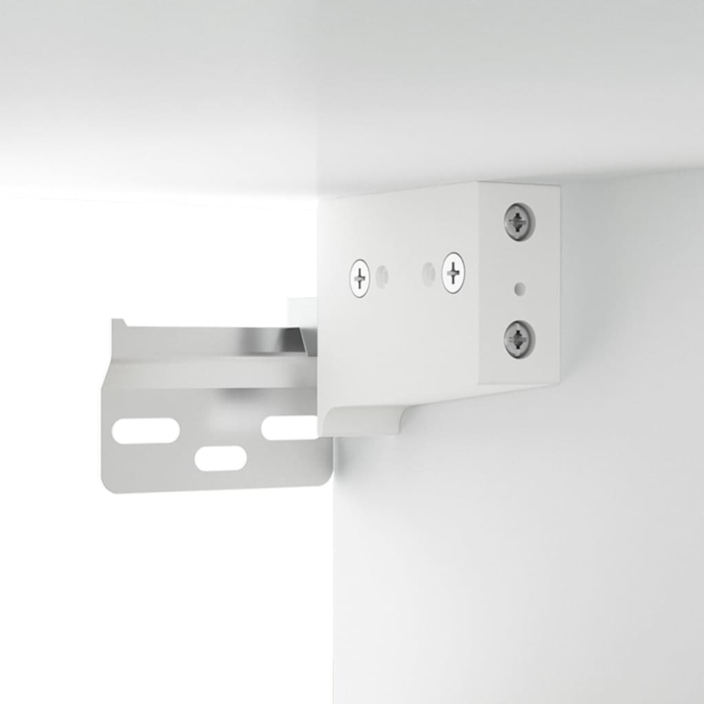 Armario De Pared Colgante Blanco 69,5x34x90 Cm / Vetonek_2