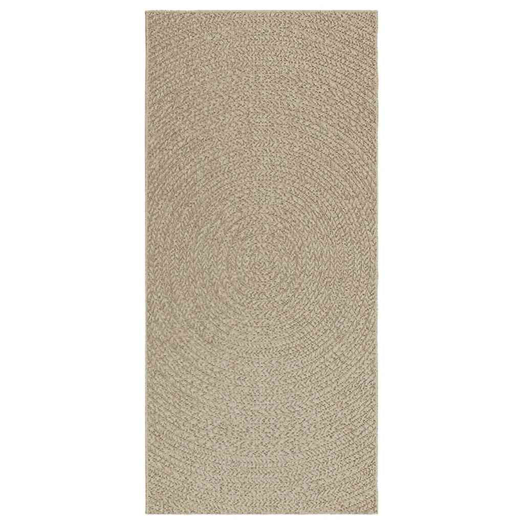 Vidaxl Alfombra Zizur Aspecto Yute Interior/exterior Beige 100x200 Cm_0