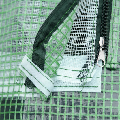 Outsunny Invernadero De Exterior Con 4 Ventanas Enrollables 180x140x80 Cm Verde_3