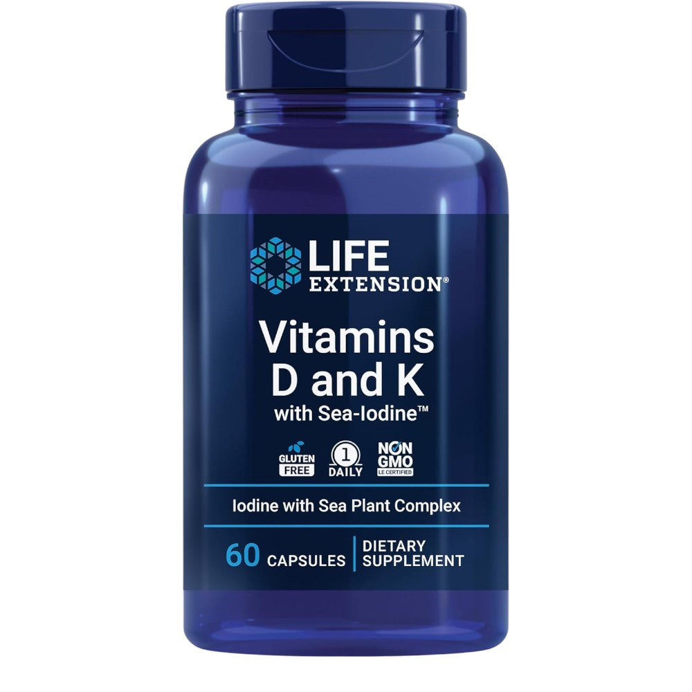 Vitamins D And K With Sea-iodine 60 Caps_0
