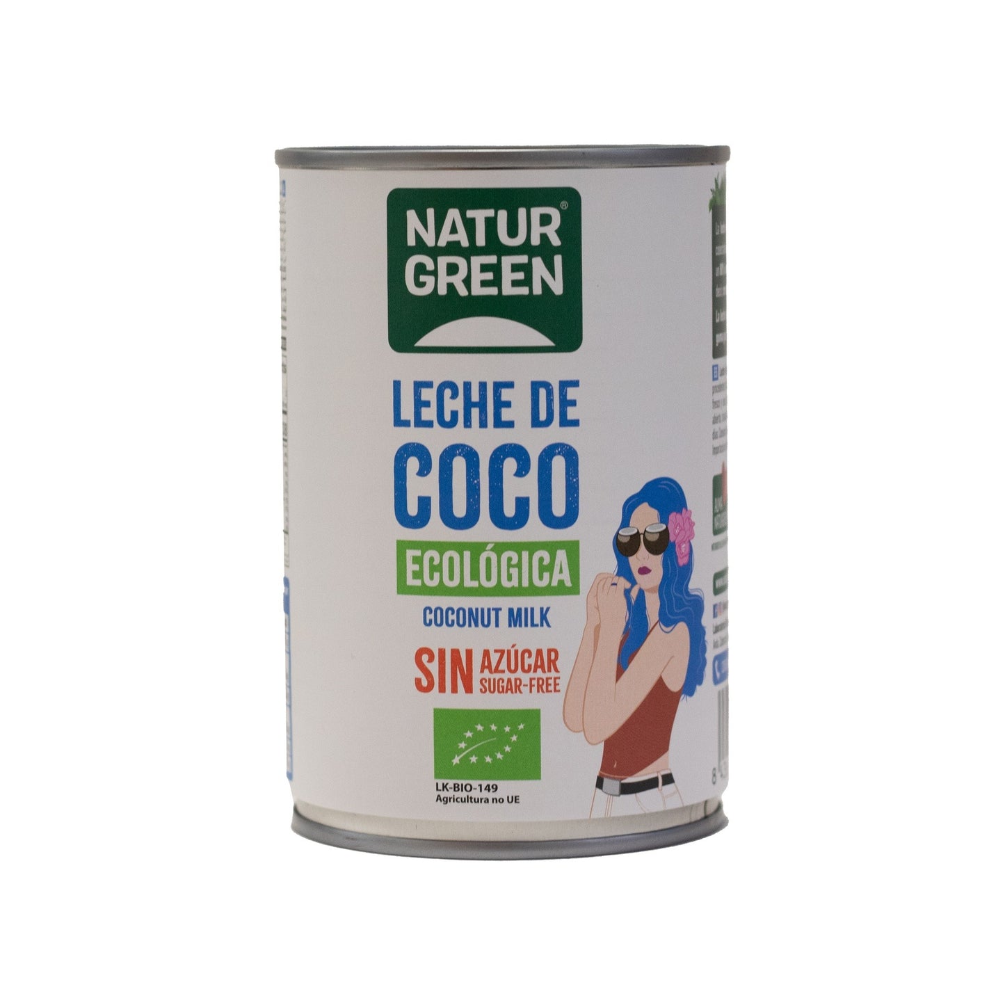 Pack 6x Leche de Coco Bio NaturGreen 400 g