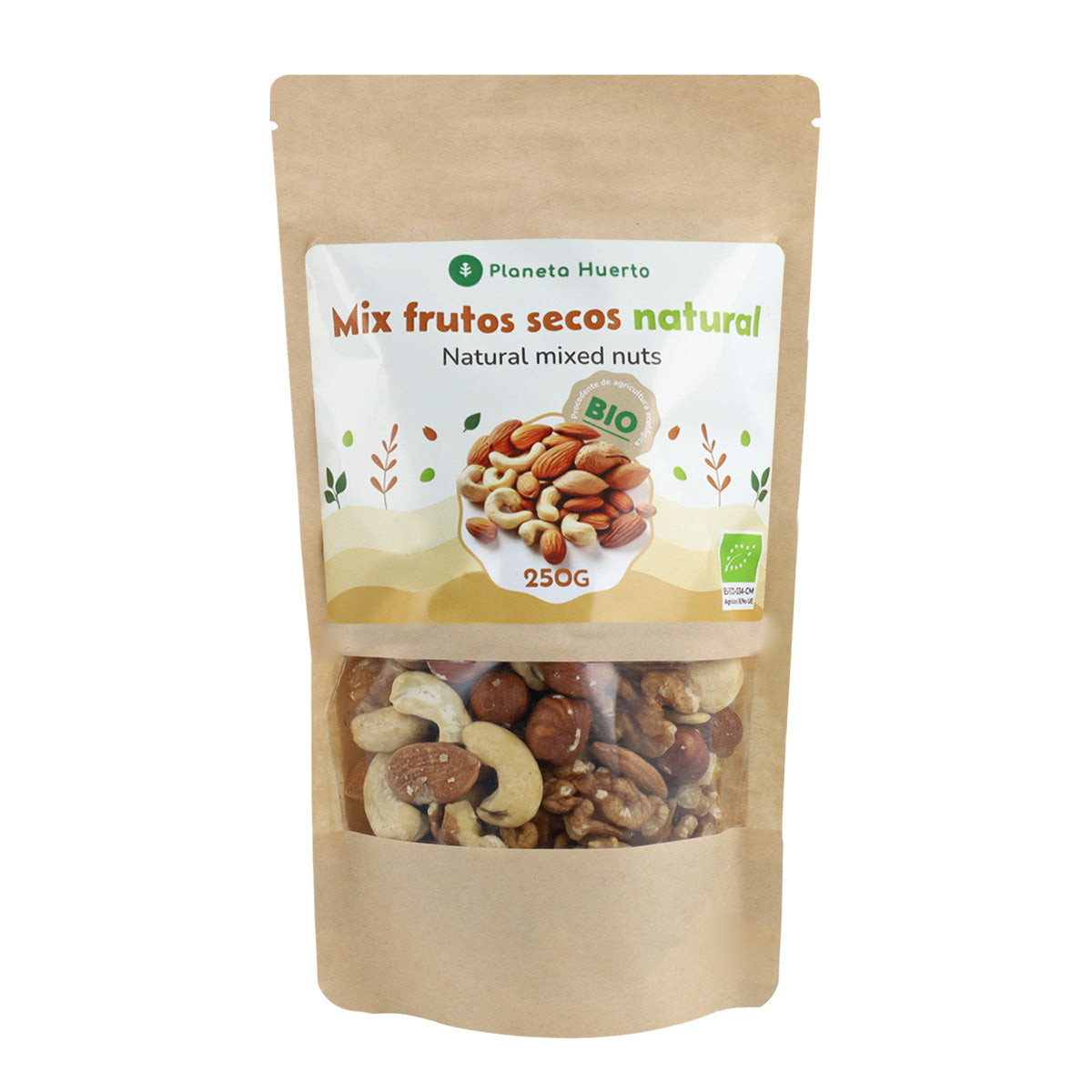 Mix frutos secos natural ECO Planeta Huerto 250 g