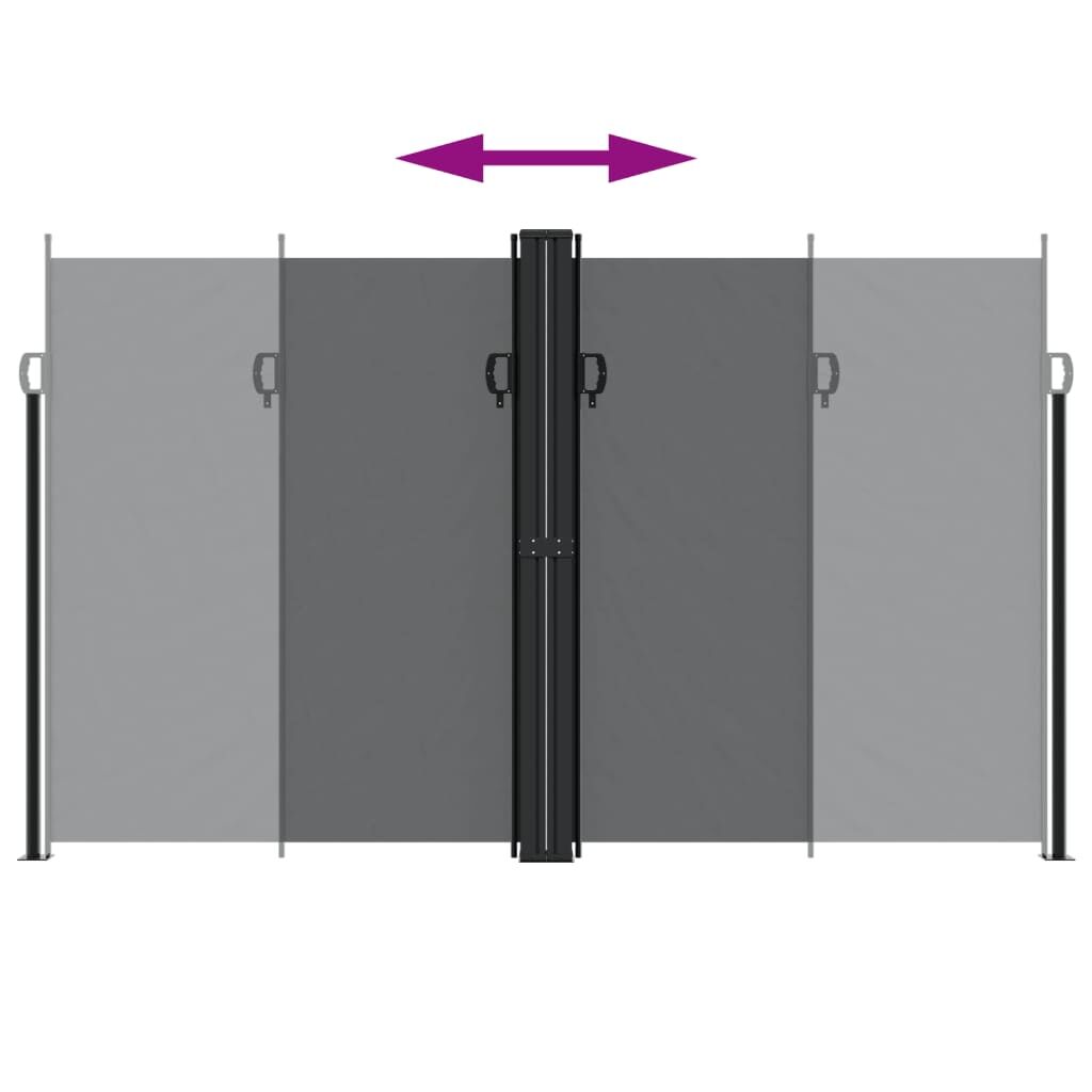 Vidaxl Toldo Lateral Retráctil Negro 200x1000 Cm_4