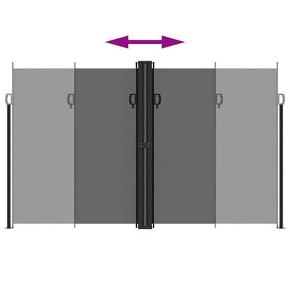 Vidaxl Toldo Lateral Retráctil Negro 200x1000 Cm_4