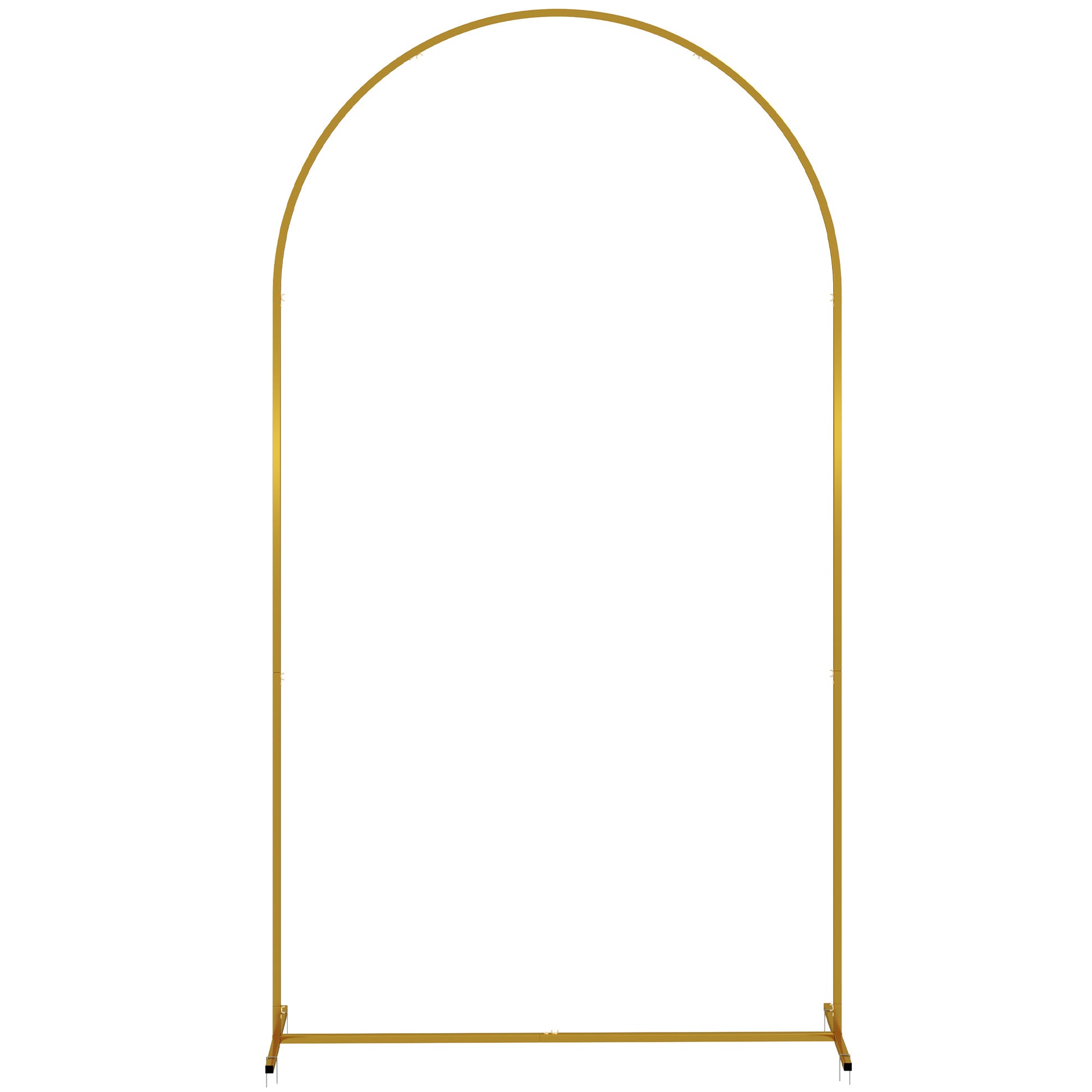 Outsunny Arco De Jardín De Metal Para Rosas Con Recubrimiento En Polvo Dorado_0