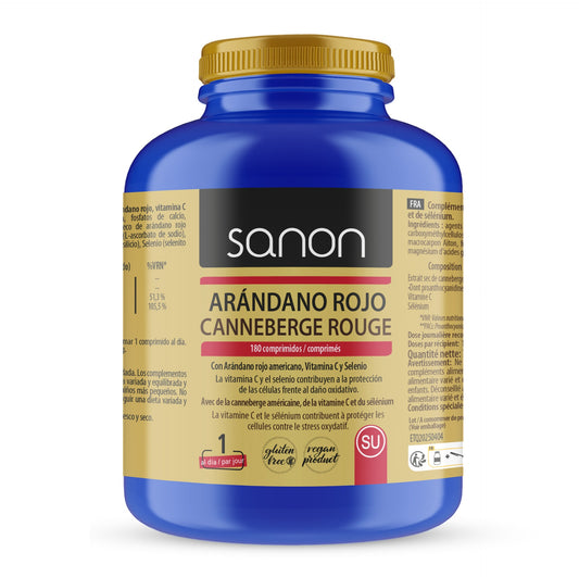 Arándano Rojo Americano 180 comprimidos SANON de 650 mg