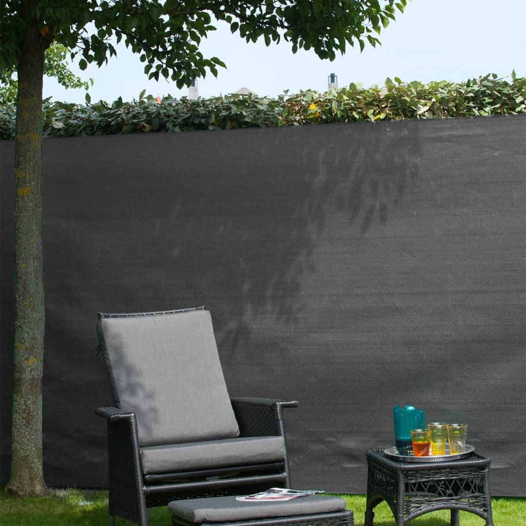 Nature Malla De Ocultación De Jardín Pe Gris Antracita 1,5x5 M / Vetonek_2