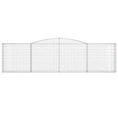 Cestas De Gaviones 4 Uds Forma De Arco Hierro 400x30x100/120 Cm_3