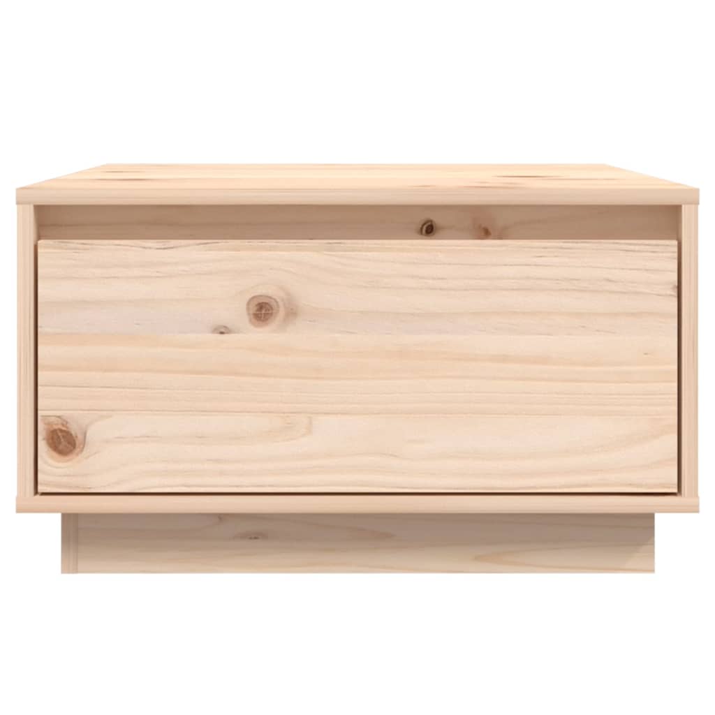 Mesa De Centro De Madera Maciza De Pino 55x56x32 Cm_1
