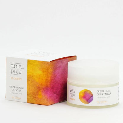 Crema facial de caléndula Amapola Biocosmetics 50 ml