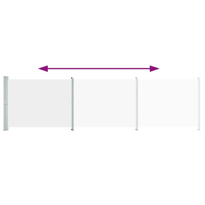 Vidaxl Toldo Lateral Retráctil Para Patio Crema 600x160 Cm_3