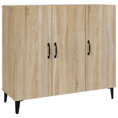 Aparador De Madera De Ingeniería Roble Sonoma 90x34x80 Cm / Vetonek_0