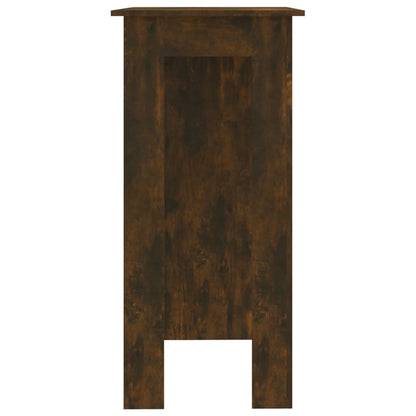 Mesa Alta Con Estante Roble Ahumado 102x50x103,5 Cm_2