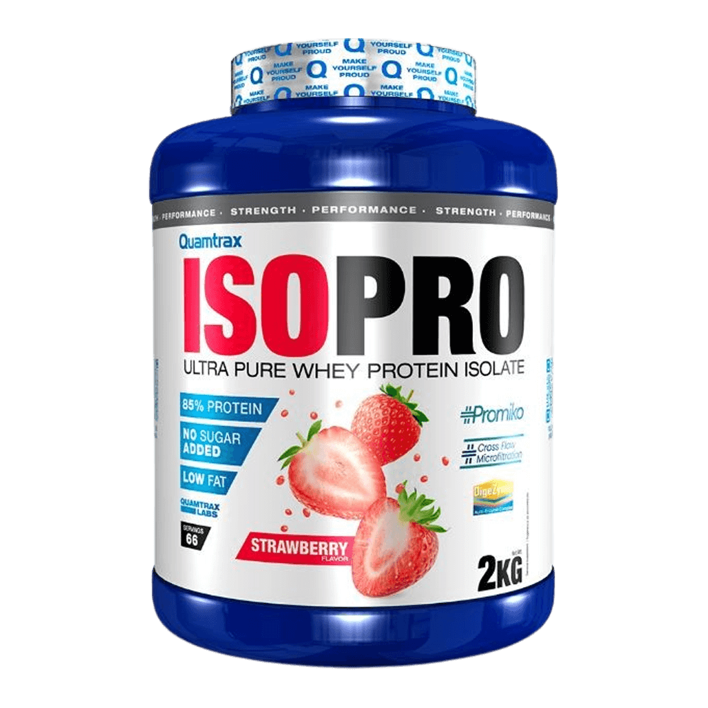Isopro Cfm - 2kg - Fresa - Proteína De Aislado De Suero Isolate - Quamtrax_0