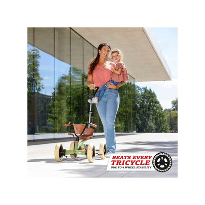 Coche De Pedales Berg Buzzy Retro 2 En 1 Green.