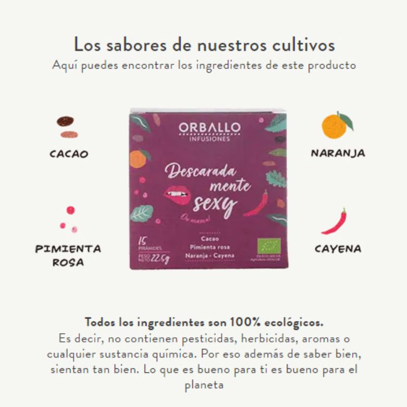 Infusión descaradamente Sexy - Pack X2 Cajas - Una Infusión De Cacao Para Cuando Te Apetezca Un Toque Picante Y Sexy En Tu Día A Día._1