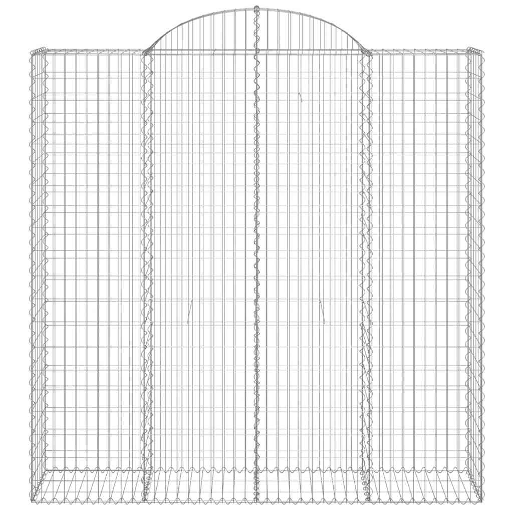 Cestas De Gaviones 7 Uds Forma De Arco Hierro 200x50x200/220 Cm_3