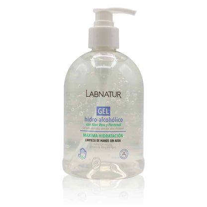 Gel Hidroalcohólico con Aloe Vera Labnatur 500 ml | Dosificador | Limpieza sin Agua | Hidrata y Suaviza | Vegano_0