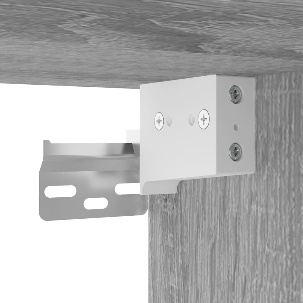Mueble Zapatero Pared Madera De Pino Gris Sonoma 70x35x38 Cm / Vetonek_4