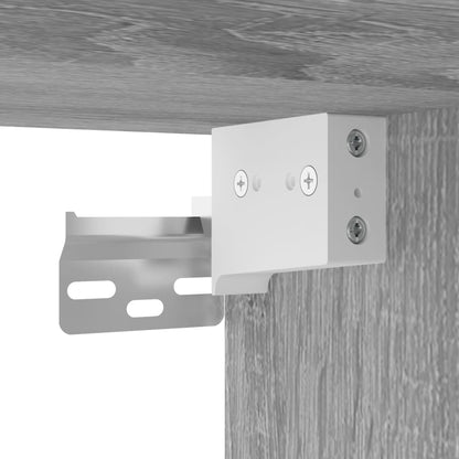Mueble Zapatero Pared Madera De Pino Gris Sonoma 70x35x38 Cm / Vetonek_4