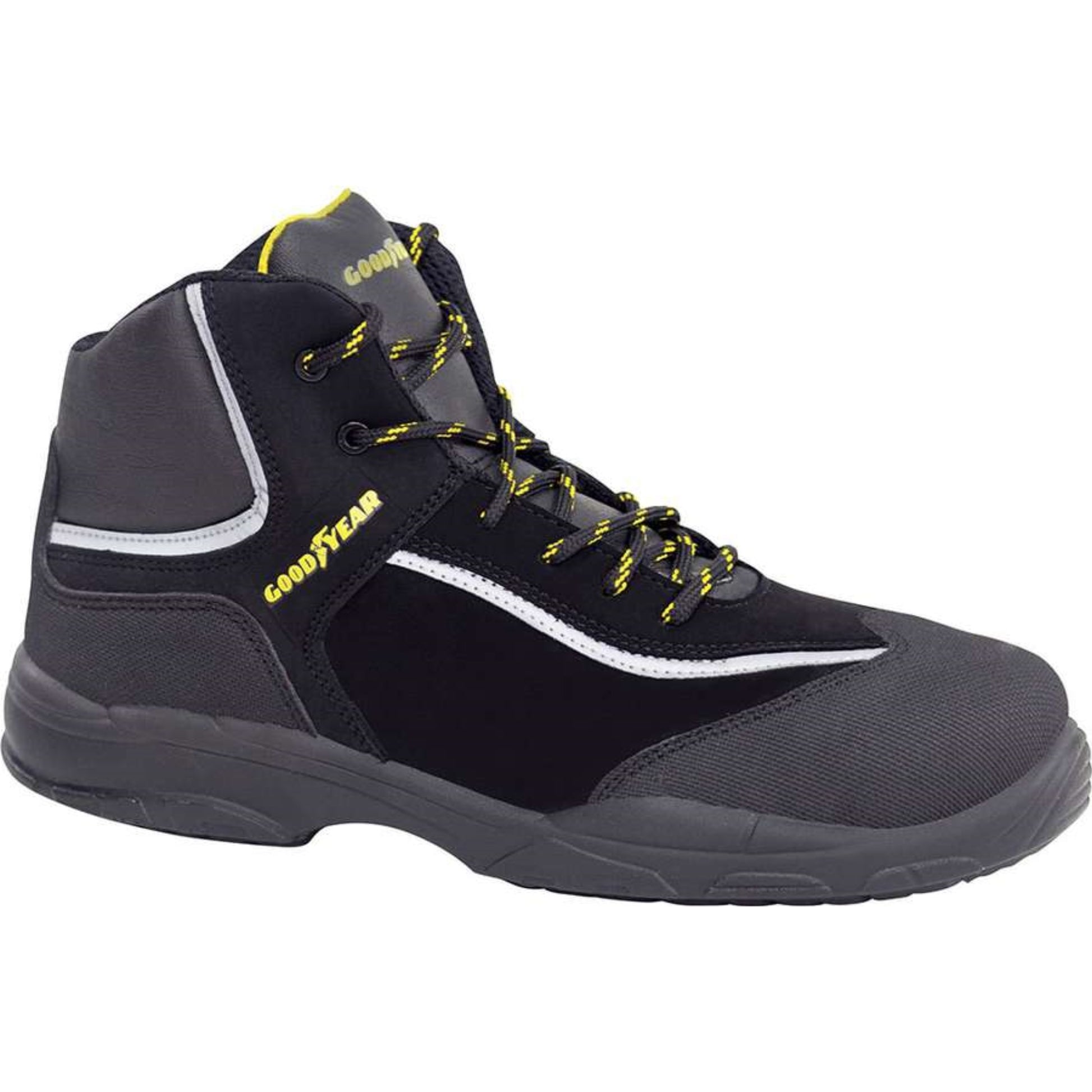 Goodyear Bota De Seguridad En Piel Nobuk Hidrorepelente Color Negro Talla 35