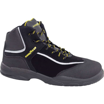 Goodyear Bota De Seguridad En Piel Nobuk Hidrorepelente Color Negro Talla 35