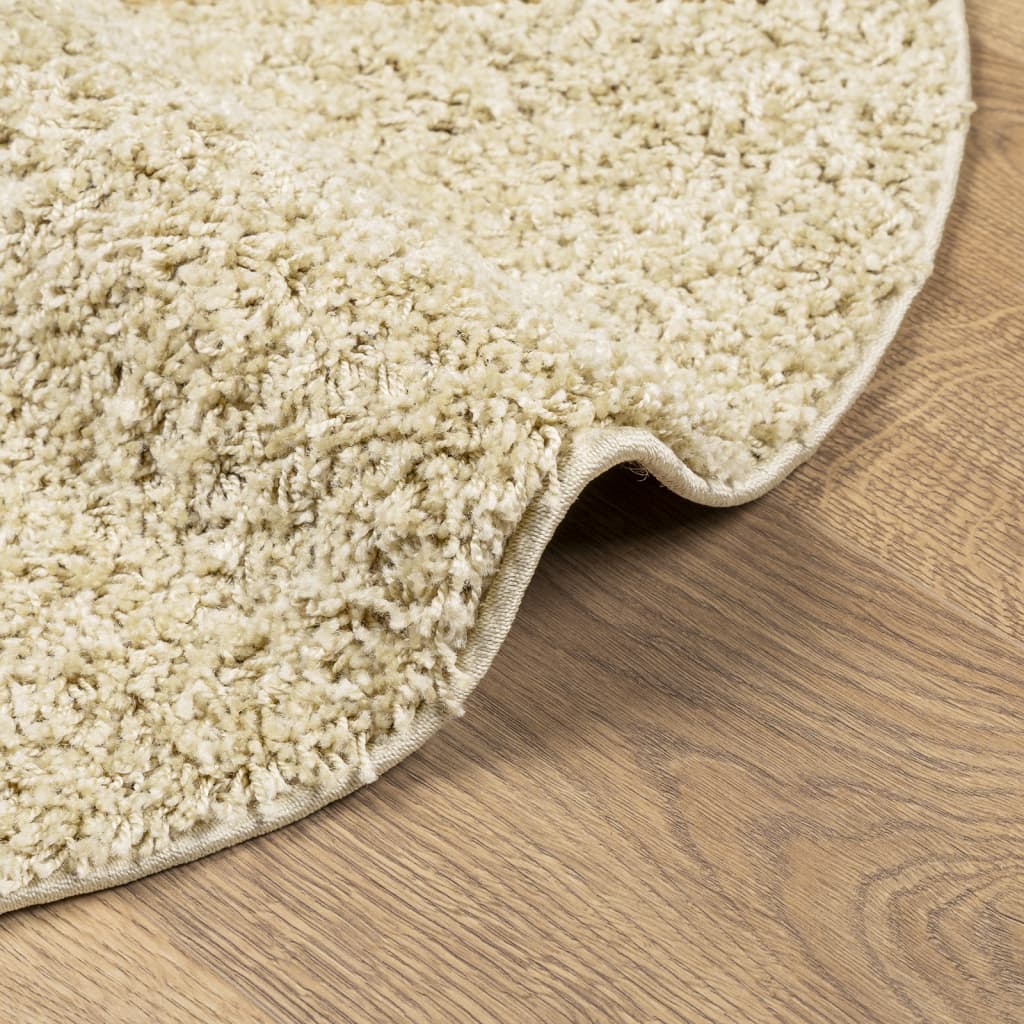 Alfombra Peluda De Pelo Largo Moderna Pamplona Dorado Ø 280 Cm / Vetonek_5