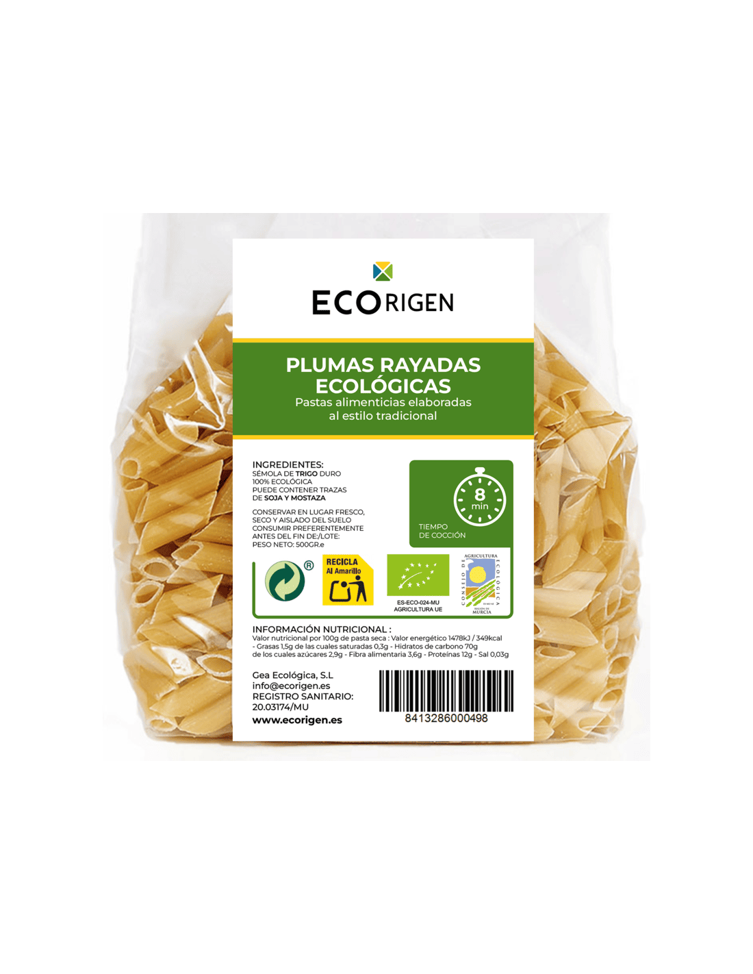 Macarrón Bio 500g - Ecorigen_0