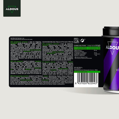 Melatonina en Gominolas Aldous 120 gummies