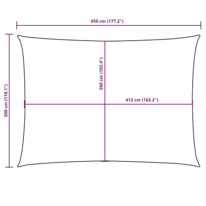 Vidaxl Toldo De Vela Rectangular Tela Oxford Beige 3x4,5 M_2