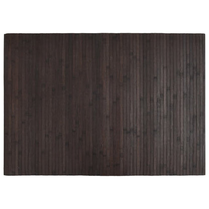 Vidaxl Alfombra Rectangular Bambú Marrón Oscuro 70x100 Cm_0