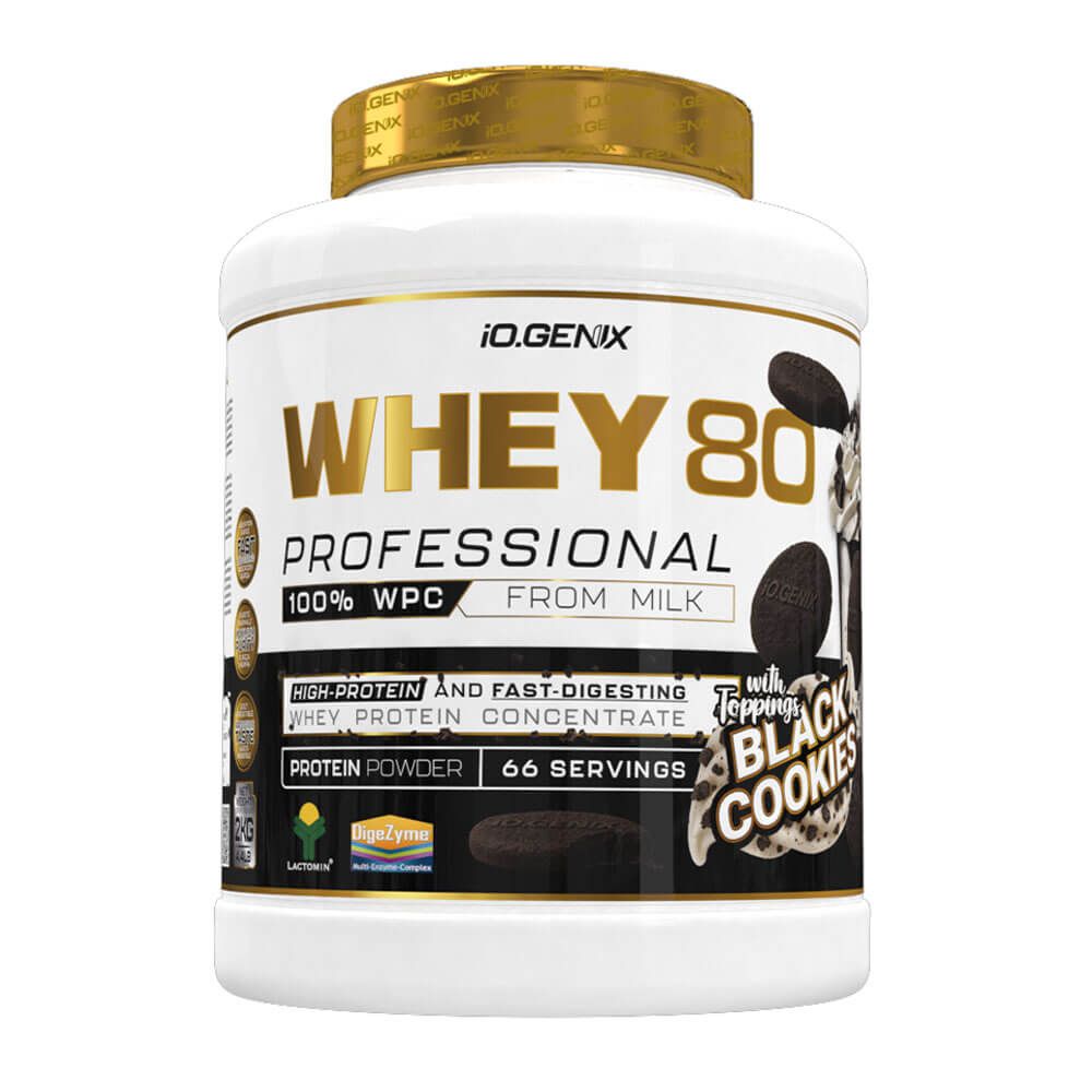 Whey 80 Profesional - 2kg - Black Cookies - Proteina De Suero Whey - Io.genix_0