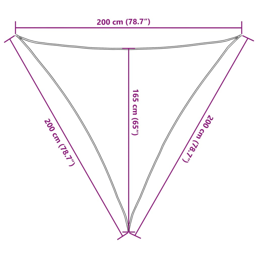 Vidaxl Toldo De Vela Poliéster Oxford 100% Blanco 2x2x2 M_2