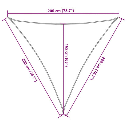 Vidaxl Toldo De Vela Poliéster Oxford 100% Blanco 2x2x2 M_2