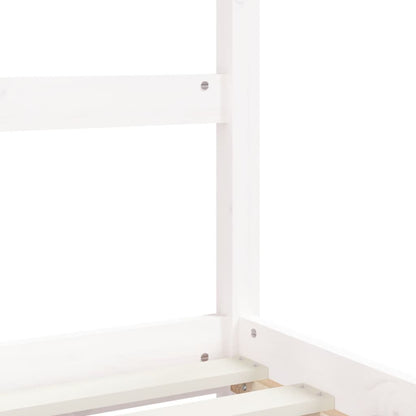 Estructura De Cama Para Niños Madera De Pino Blanco 90x200 Cm / Vetonek_1