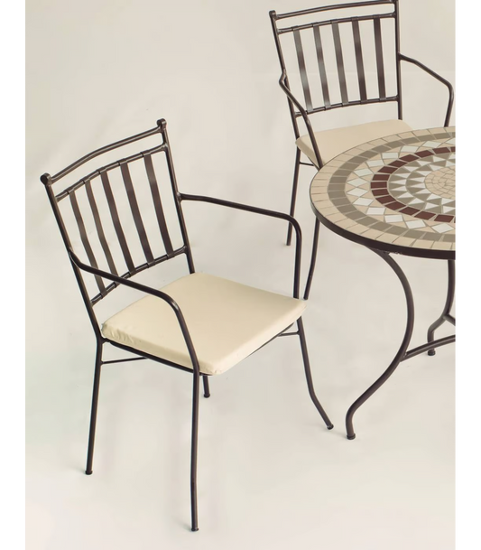 Pack De 2 Sillones Acero Shifa-3br Negro Apilable Con Cojín 90 Cm(alto) 54 Cm(ancho)54 Cm_0