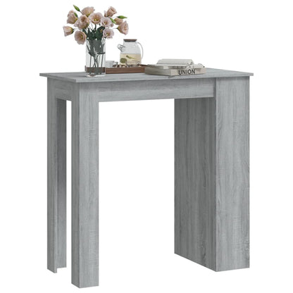 Mesa Alta Con Estante Gris Sonoma 102x50x103,5 Cm_2